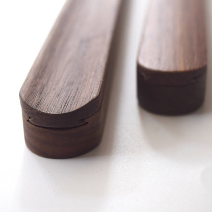 Natural Life Hashi de Madeira de Nogueira Preta estilo Japonês Antiderrapante com Caixa para PRESENTE Elegante Coreano Conjuntos de Hashi