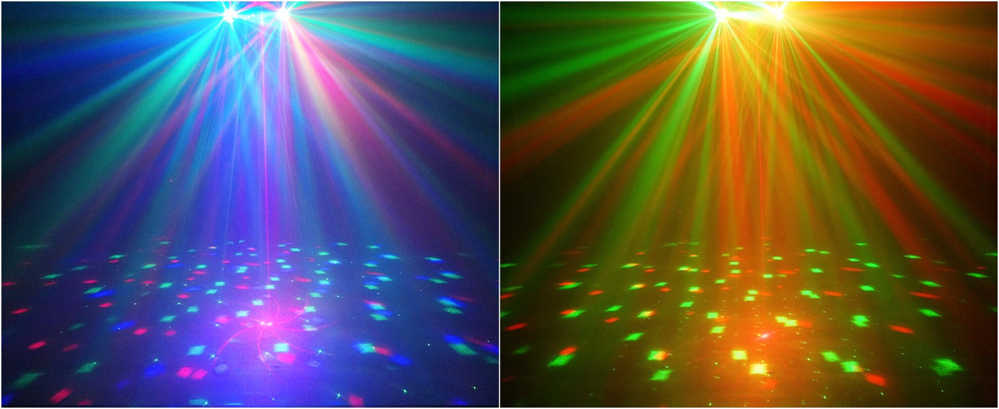 U'King Mini 5IN1 Bracket Effect Light Remote Control Mobile Stage Light Sound Control Strobe Magic Ball Light for DJ Show Party
