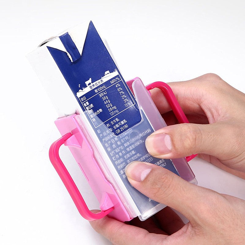 Bottle Cup Milk Holder Adjustable Safety Plastic Baby Toddler Juice Box Drinking Durable Adjustable Milk Carton Holder