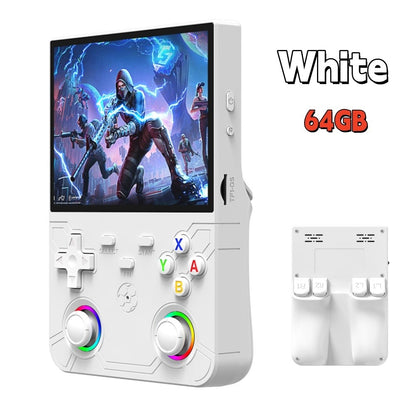 New R36 Ultra X Handheld Retro Video Game Console IPS Screen 128GB Portable Games Pocket Player with Linux System