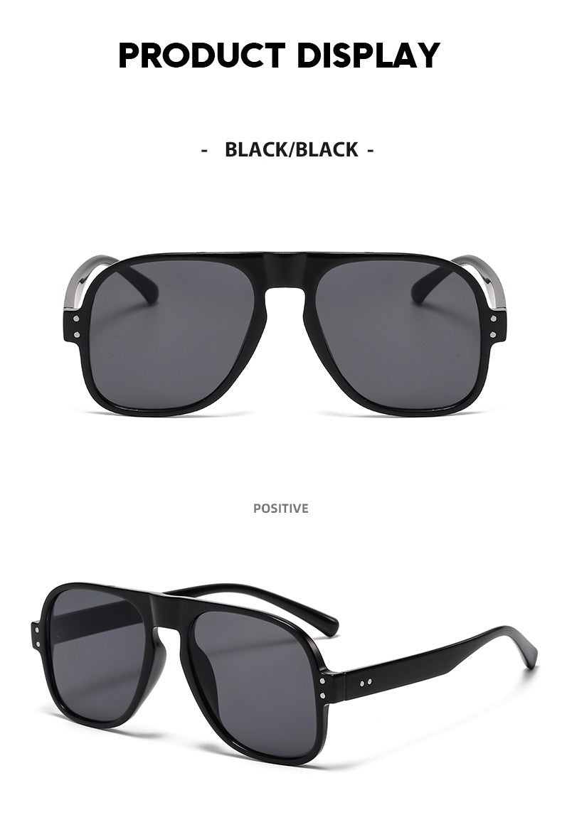 GD Aviator sunglasses with metal hinge Colorful modern street sunglasses Fashion trend eyeglasses frame