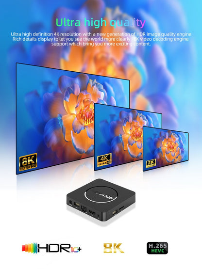 Android14 TV Box Q10 Allwinner H313 Suporta Wi-Fi Duplo 2.4G e 5G 8K 64G 128G Rom Set Top Box Media Player TV Box Set Top Box de Voz