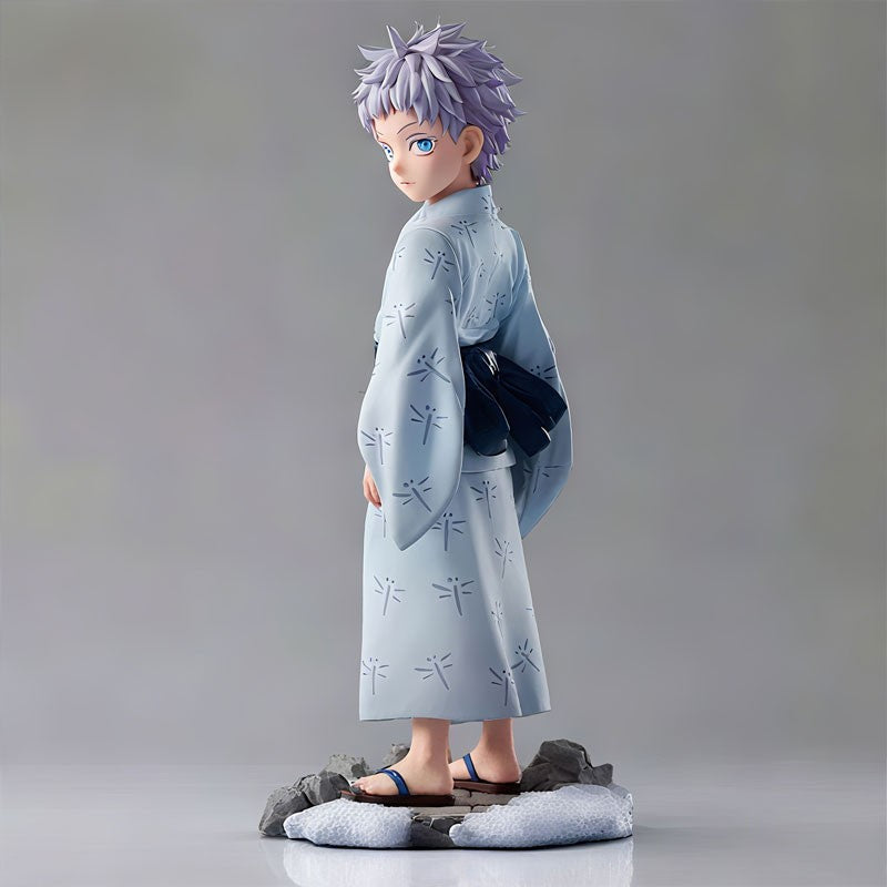 Boneco de Anime Jujutsu Kaisen Satoru Gojo Q Version Boneco de Ação Fofo Enfeite de Mesa de Anime Modelo de PVC Estátua Coleção Brinquedo Presente