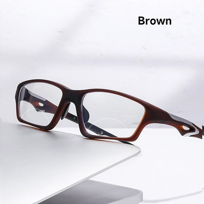 Sports Bifocal Reading Glasses Man Photochromic Anti-blue Light +1.0 To +4.0 TR90 Frame Eyeglasses High Quality Eyewear Readers