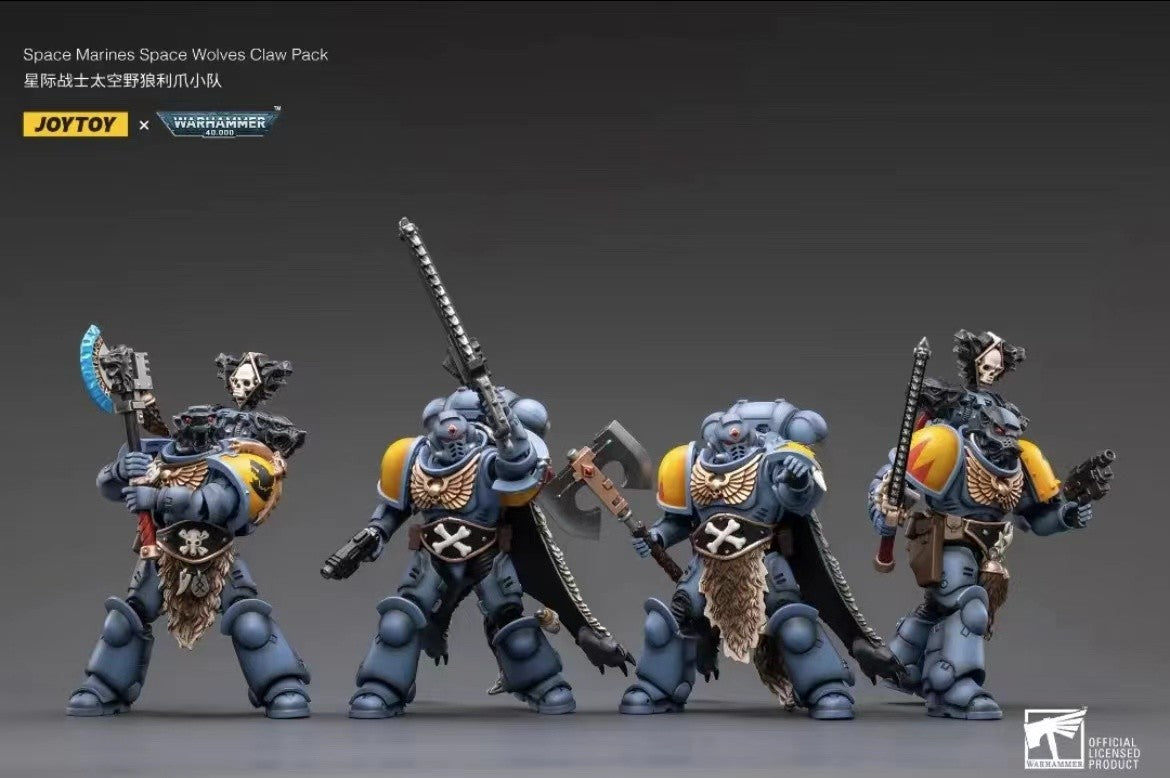1/18 JOYTOY Action Figure 40K The Horus Heresy Space Wolves Figures And Mechas Logan Ghostwolf Anime Model Toy