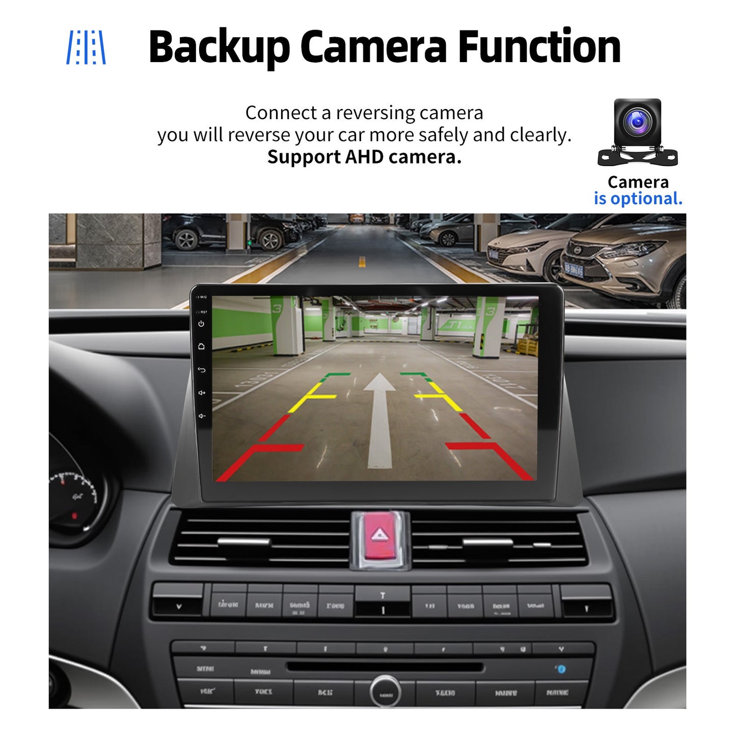64G 10" Android 14 For 2008-2013 Honda Accord 8 Apple Carplay Car Stereo GPS Navigation WiFi FM Radio Head Unit SWC Bluetooth