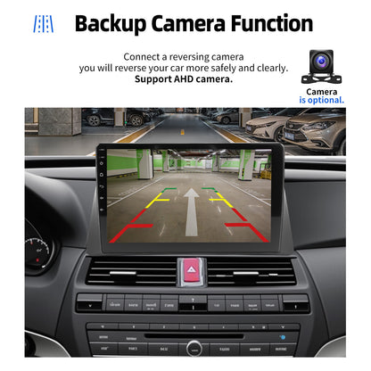 64G 10" Android 14 For 2008-2013 Honda Accord 8 Apple Carplay Car Stereo GPS Navigation WiFi FM Radio Head Unit SWC Bluetooth