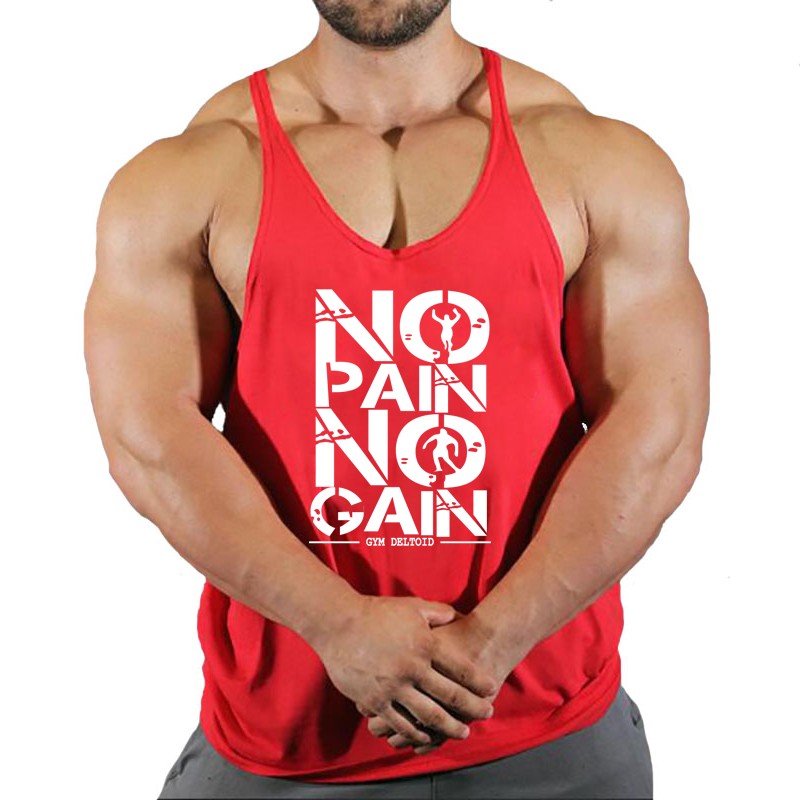 Skull Strong Print Clothing Bodybuilding Cotton Gym Tank Tops Men Sleeveless Und