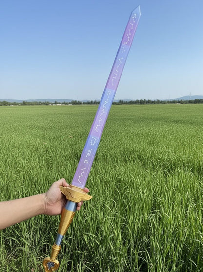 Kpop Rumi Sword With Symbol Outfits Demon Roleplay Hunters Sword Cosplay Prop Women Men Halloween Carnival Costume Accessories