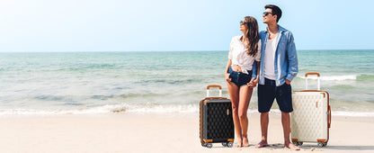 Melalenia Luggage Sets 7 Piece Hard Shell Carry on Suitcase with Spinner Wheels and TSA Lock, Lightweight Travel Duffel Bag