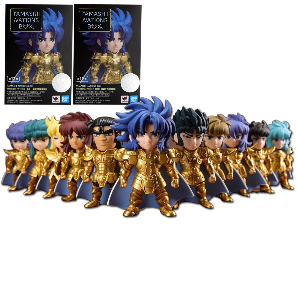 10cm Saint Seiya Anime Figure Myth Cloth Leão Aiolia Aquário Camus Câncer Máscara da Morte Cavaleiro de Ouro Zodíaco Japonês Bonecas Hobbies