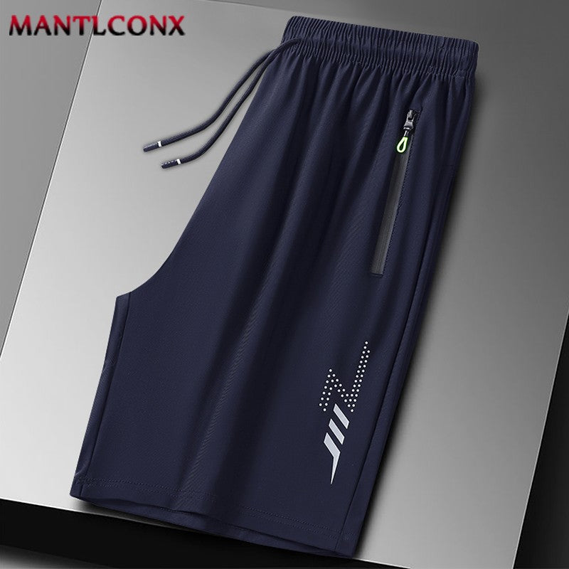 Summer Thin Jogging Men's Shorts Quick Dry Shorts Men's Fitness Sports Short Pants Loose Breathable Board Shorts Male XL-XXXL