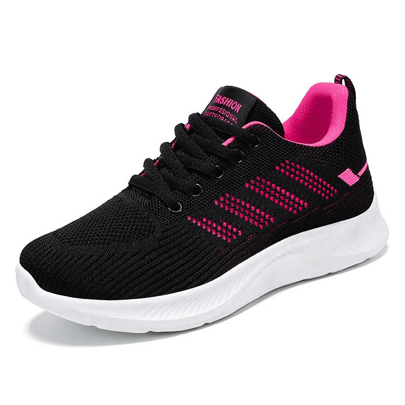 Litfun Women's Casual Sports Shoes Fashion Female Soft Bottom Sneakers Breathable Mesh Running Shoes Leisure Light Flats Shoes