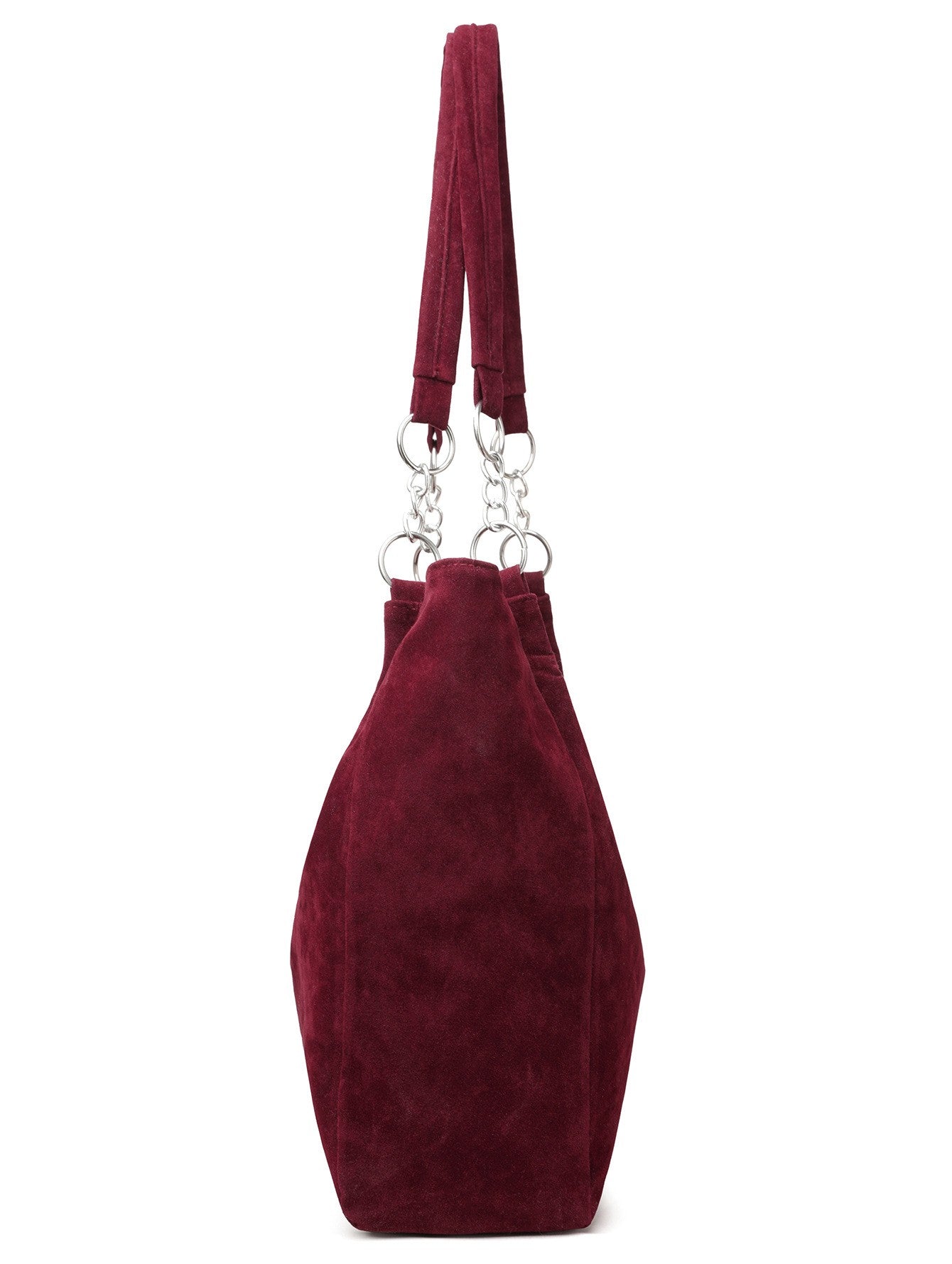 European American Autumn Winter Large Capacity Suede Women's Bag, Vintage Handbags Women Shoulder Bag, Retro Faux Suede Tote Bag