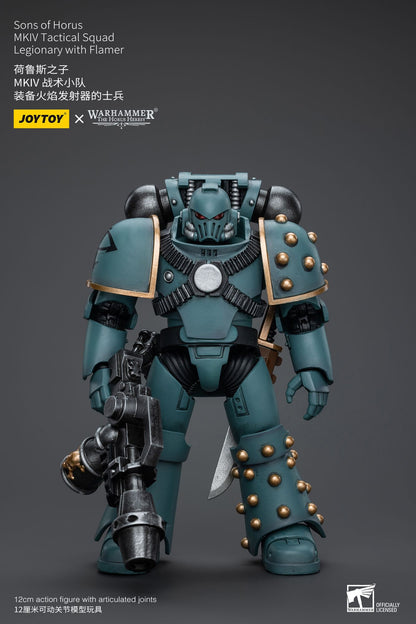 JOYTOY Warhammer 40k 1/18 Bonecos de Ação Anime 12cm Sons of Horus MKIV Esquadrão Tático Coleção Modelos Brinquedos