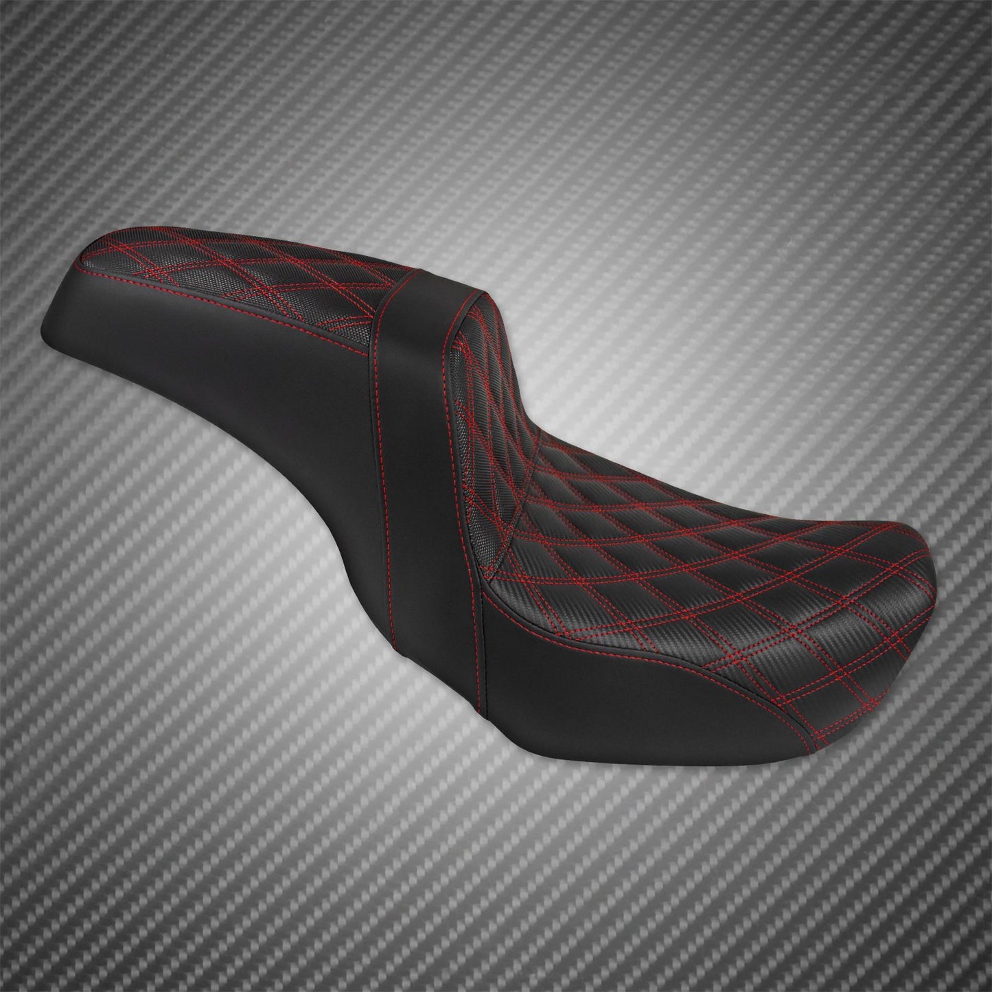 Assento Duplo de Couro para Piloto e Passageiro Dianteiro Traseiro de Motocicleta para Harley Dyna 2006-2017 Fat Bob Low Rider FLD