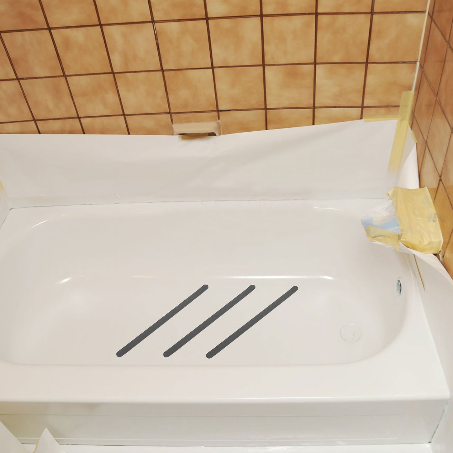 24 Peças Fitas Antiderrapantes para Banheira, Adesivos Transparentes Antiderrapantes para Banheira, Chão de Chuveiro, Aderência de Segurança, Decalques Adesivos para Banheira