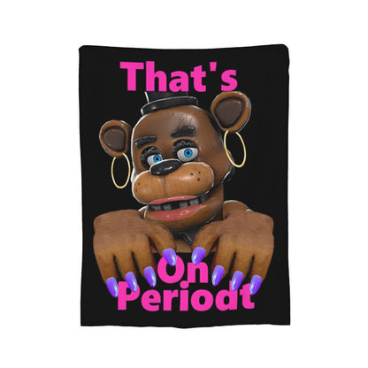 FNAF At Freddys Blankets Fleece Textile Decor Multi-function Super Soft Throw Blankets for Sofa Bedroom Bedspreads