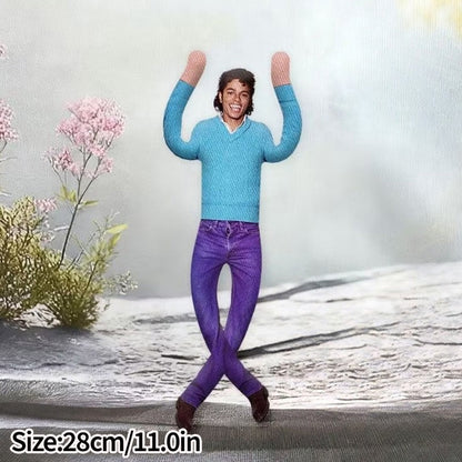 Abstract Michael Jackson Figure Creative Rat Jerky Doll Stuffed Ornament Bendable Rat Jerky Figurine Props Laoshu Gan Doll