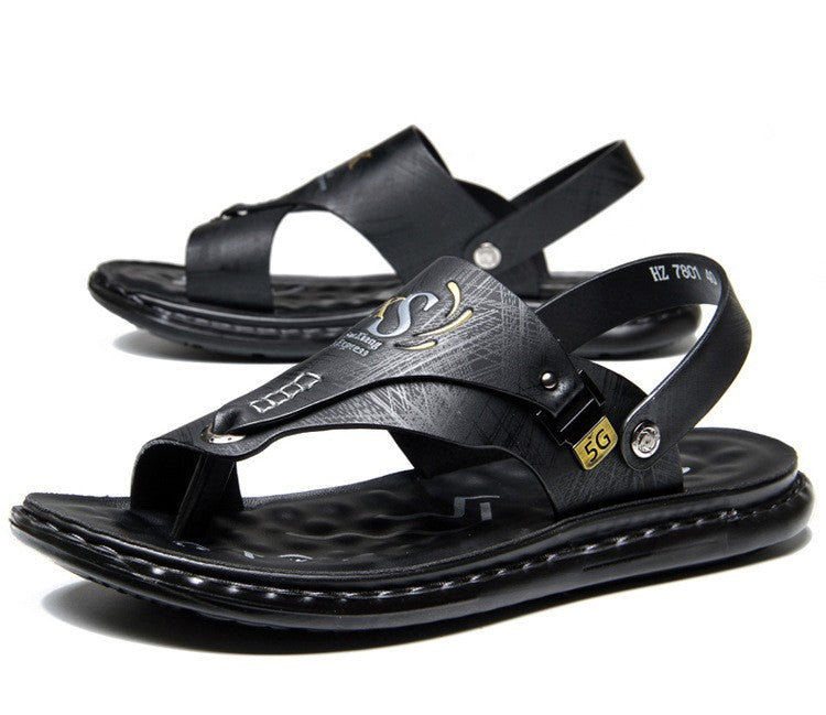 Brand Men's Sandals Summer Soft soled Anti slip Beach Shoes Male  Outdoor comfortable Men slippers Luxury High Quality sandalias