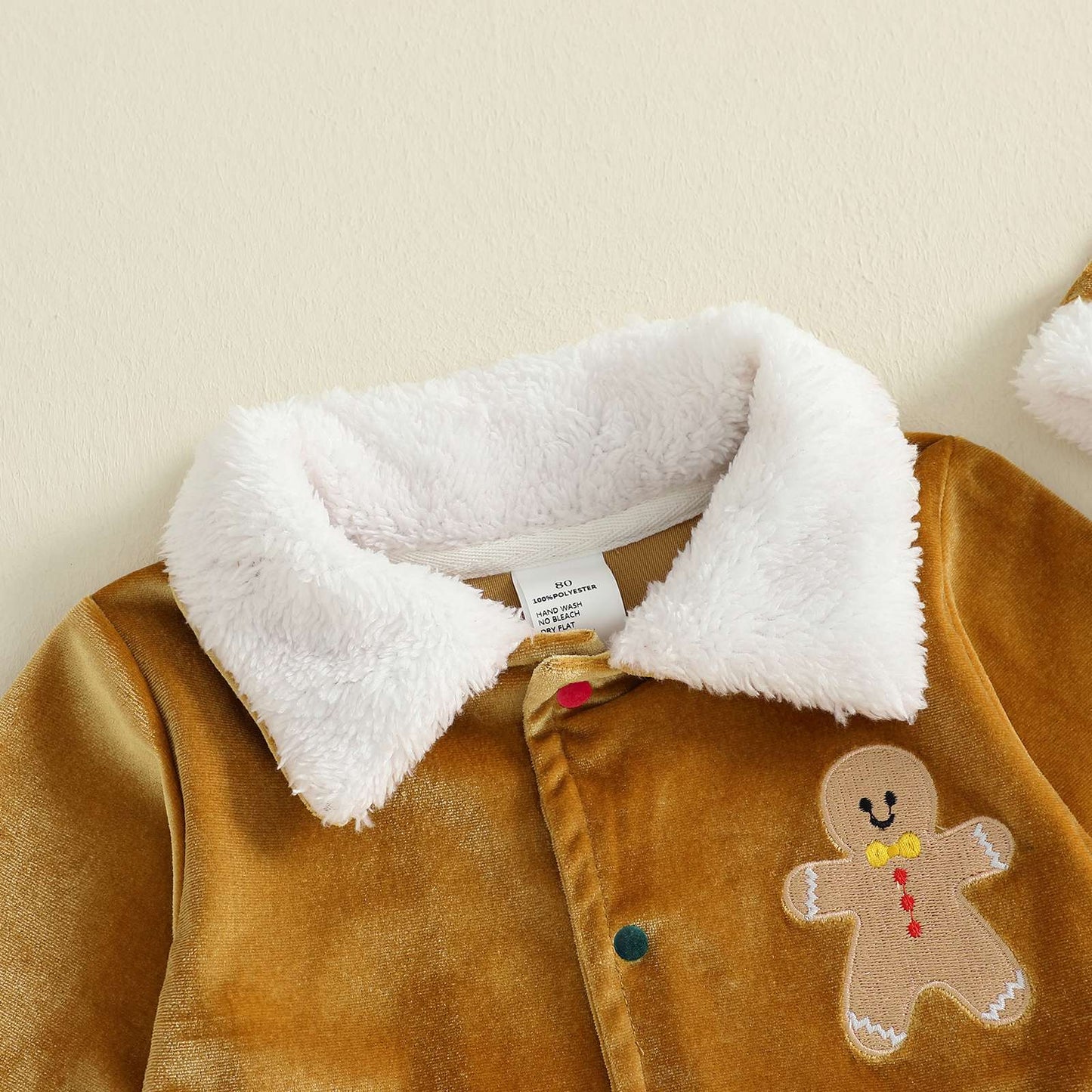 Christmas Infant Baby Girl Boy Velvet Clothes Toddler Long Sleeve Lapel Button Down Tops Elastic Waist Pants Santa Costume Set