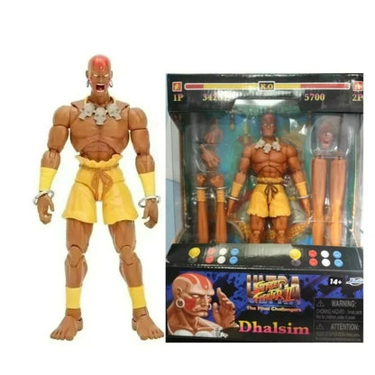 Em estoque Jada Toys Ultra Street Fighter II M.Bison Dhalsim Violent Ken RYU Guile 6" Boneco Colecionável Modelo Brinquedo Presente