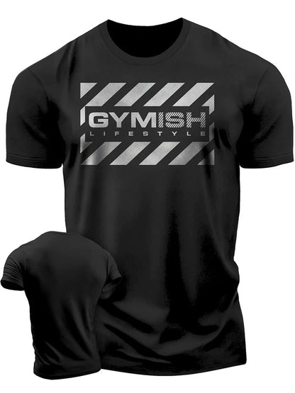 The 3D printed men's T-shirt for the summer of 2025 is a bestseller for sports fitness exercise casual fashion and lightness
