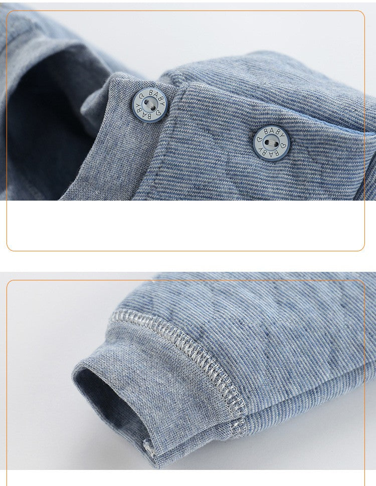 Pijama de Inverno Infantil para Bebês e Crianças, Roupa Térmica, Conjunto de Camadas, Algodão Grosso, Para Meninos e Meninas, Conjunto de Roupa de Dormir