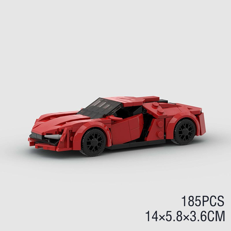 MOC Carro Esportivo de Corrida Veículo Cidade Speed Racer Modelo Técnico Blocos de Construção Tijolos Supercarro F1 Brinquedos Infantis Presentes para Meninos NSX