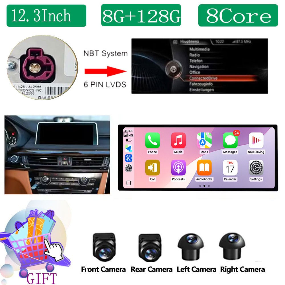 Para BMW X5 F15 X6 F16 2014 - 2018 Sistema NBT/EVO Rádio Automotivo Multimídia Player Android 14 GPS Navegação 4G BT Carplay Auto Ferramentas