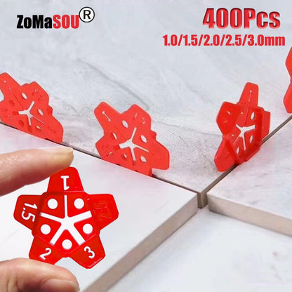 10-400 Peças 5 em 1 Niveladores de Rejunte Profissionais para Azulejos, Cunha de Nivelamento de Cerâmica, Sistema de Nivelamento de Piso e Parede, Ferramentas de Construção