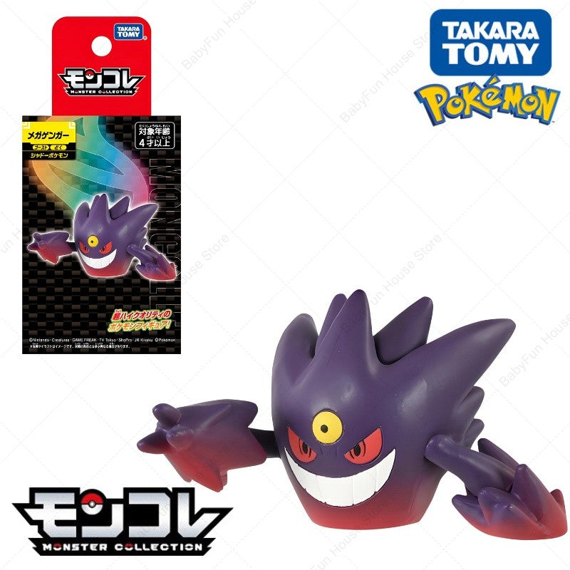 Original Takara TOMY Pokemon Ditto Jigglypuff Figure Toy Dedenne Slowpoke Mega Gyarados Lucario Gengar Anime PVC Model Doll Gift