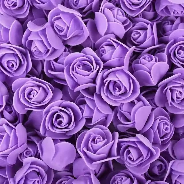 1000x Artificial Red Foam Rose Heads DIY Teddy Bear Rose Flowers Head Bouquet for Wedding Valentine's Day Party Home Decoration