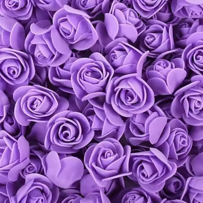 1000x Artificial Red Foam Rose Heads DIY Teddy Bear Rose Flowers Head Bouquet for Wedding Valentine's Day Party Home Decoration