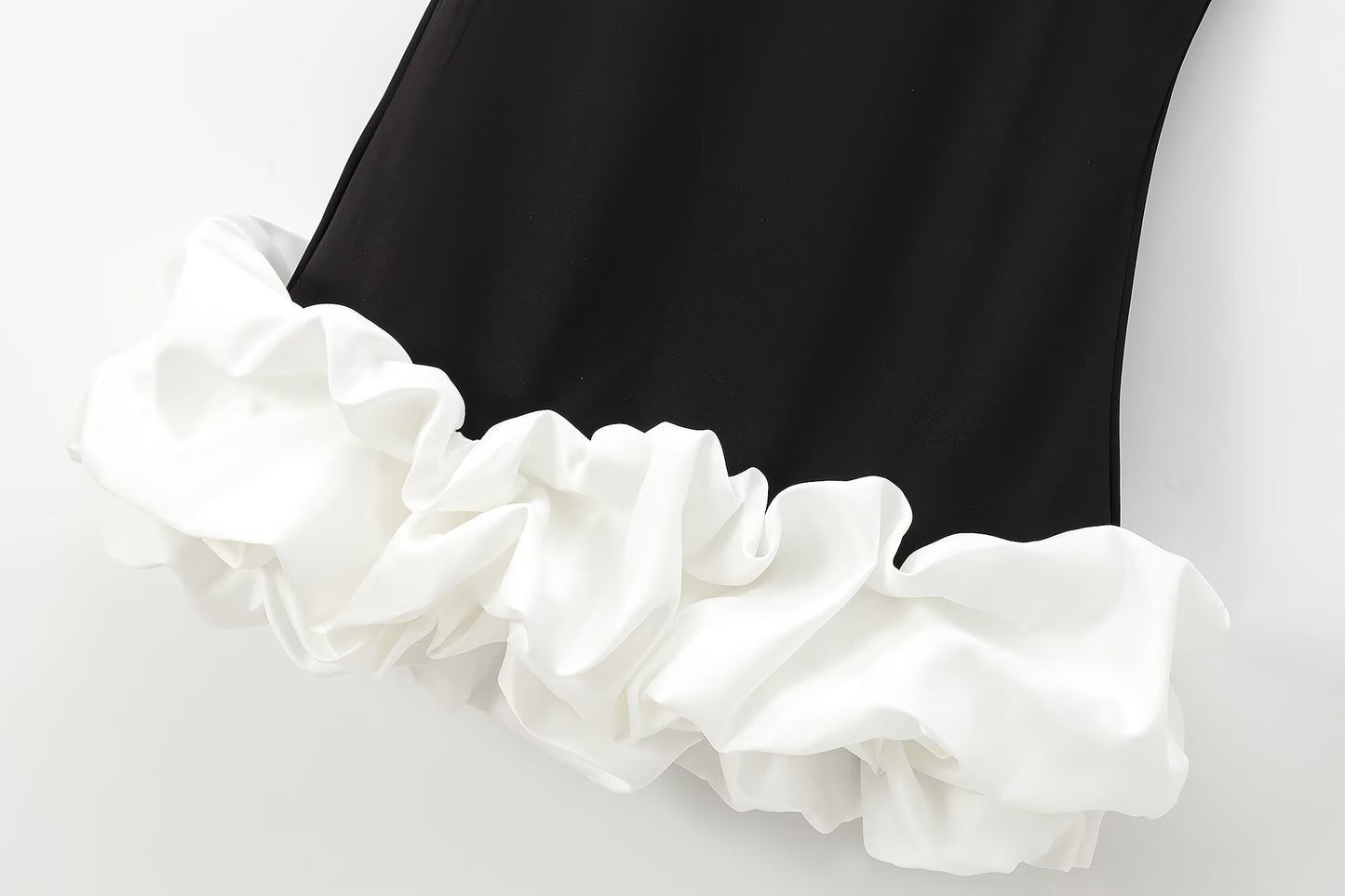 TFMLN Fashion Women Ruffle Pleated Dress Slim O-neck Sleeveless Backless Dresses Female 2025 Party Club Lady Vestidos