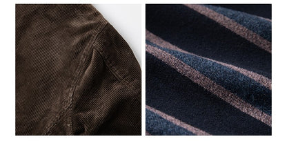 Rugged Bronson Thickened Heavy Corduroy Coat Cossack Short Jacket Fleece Liner Jacket Cool