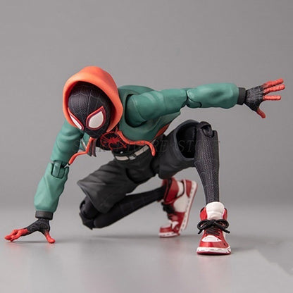 Boneco de Ação Miles Morales Sentinel Sv Modelo Homem-Aranha Marvel Homem-Aranha no Aranhaverso Boneco Colecionável Peter Parker