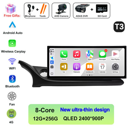 Central Multimídia Automotiva QLED 2400*900P Touch Screen para Mazda ATENZA Mazda 6 2020-2022 12.3 polegadas DSP Estéreo 4G Bluetooth DVR