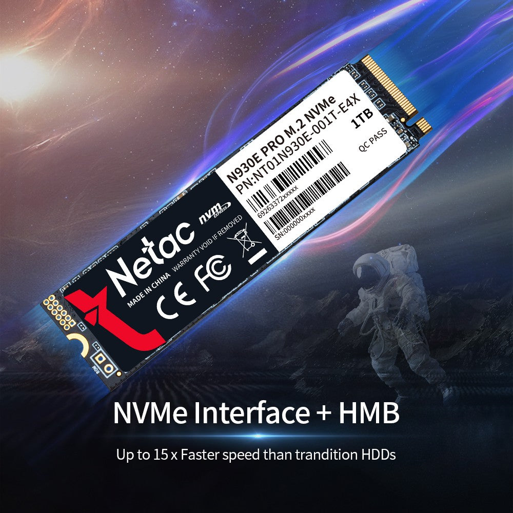 SSD M.2 Netac 512GB PCIe M2 NVME SSD 1TB 256GB 128GB Unidade de Estado Sólido Disco Rígido Interno hdd para Laptop Desktop