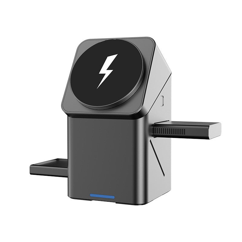 Rotating Magic Wireless Charger 3 in 1 Magnetic for Apple Dock Charger for Iphone 16 15 14 13 Pro Max Iwatch Airpods Charger