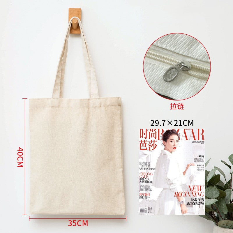 Wholesale Custom 50pcs/Lot Reusable Cotton Grocery Shopping Bags Printed logo High capacity Canvas Tote Bag