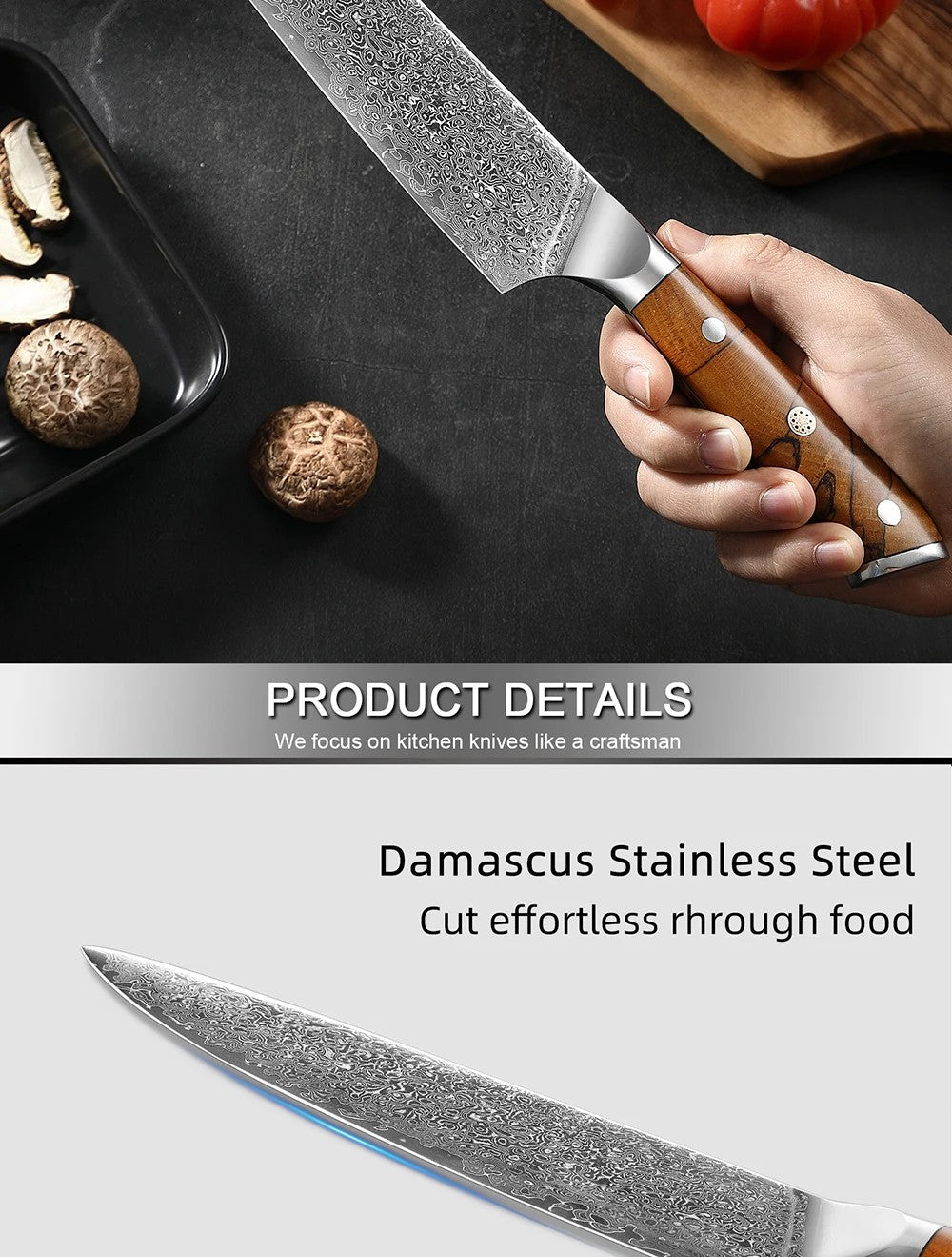 XITUO Damascus Aço Faca de Cozinha Conjunto 1-8 Pçs Faca Profissional Japonesa Faca de Chef Afiada Faca Santoku Faca de Corte Faca de Utilitário Faca de Trinchar
