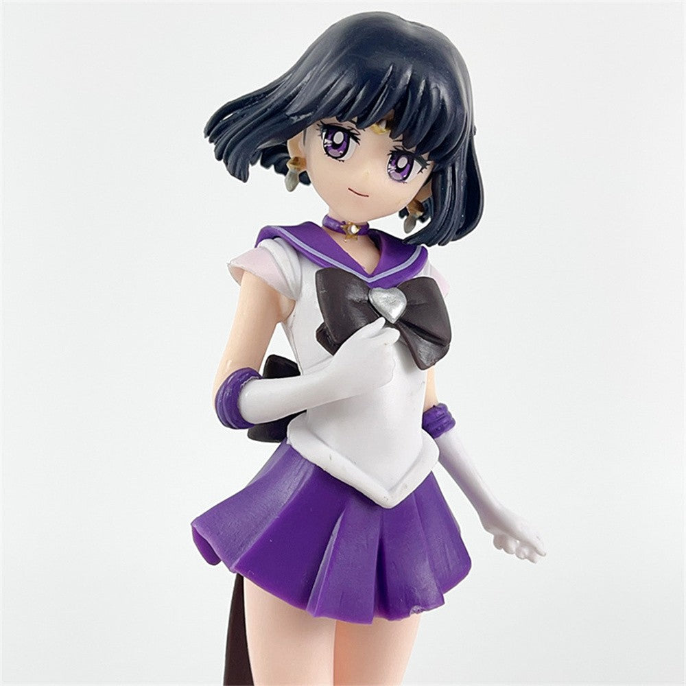 23cm Sailor Moon Anime Figura Marinheiro Marte Mercúrio Júpiter Vênus Saturno Action Figure Modelo Brinquedos Colecionáveis Presente de Aniversário para Crianças