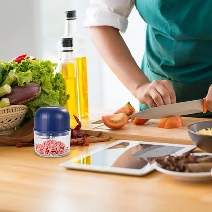 1 electric garlic puree machine 260ML garlic grinder onion chopper vegetable chili grinder household kitchen mixer