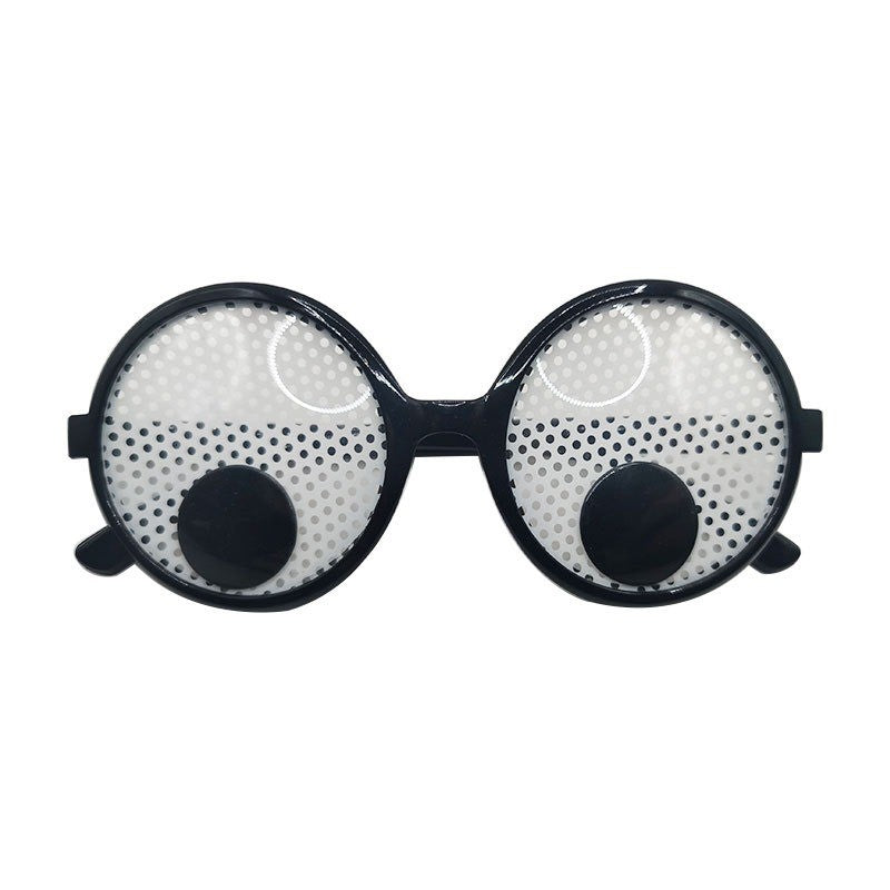 Funny Glasses for Cosplay Eyeball Rolling Glasses Costume Eyeglasses Halloween Costumes Accessory XKYJ01