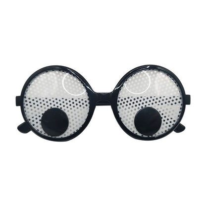 Funny Glasses for Cosplay Eyeball Rolling Glasses Costume Eyeglasses Halloween Costumes Accessory XKYJ01
