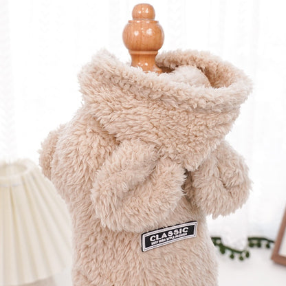 Pet Dog Soft Fleece Clothes Cute Hoodie Coat for Small Medium Dogs Cats Autumn Winter Puppy Hooded Jacket Sweater Pug Apparel