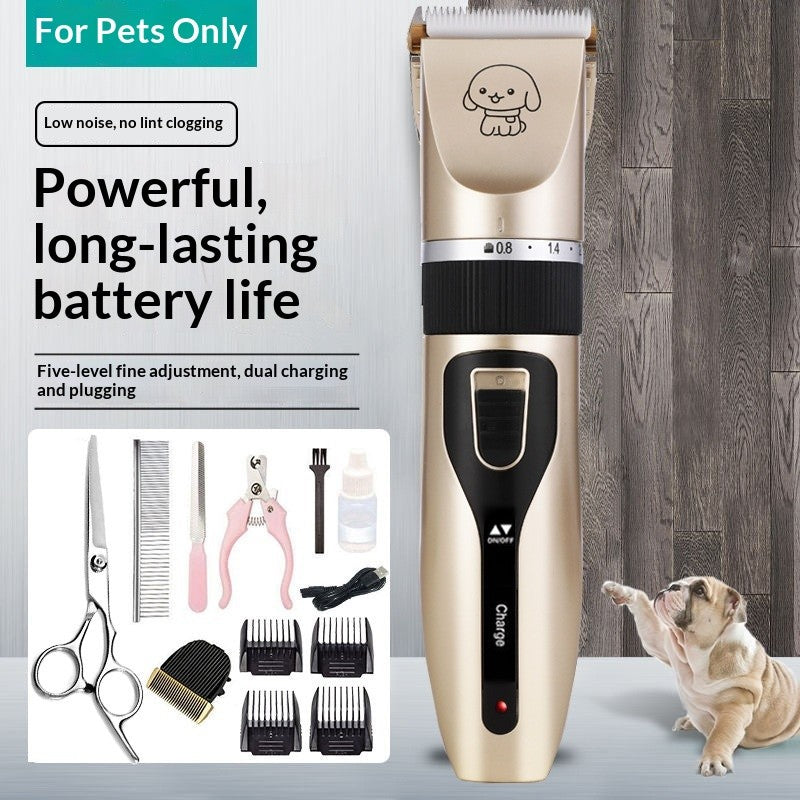 Máquina de Cortar Pelos Elétrica 1500 mAh Aparador de Pelos de Animais Tesoura de Tosa para Cães e Gatos Ferramenta de Tosar