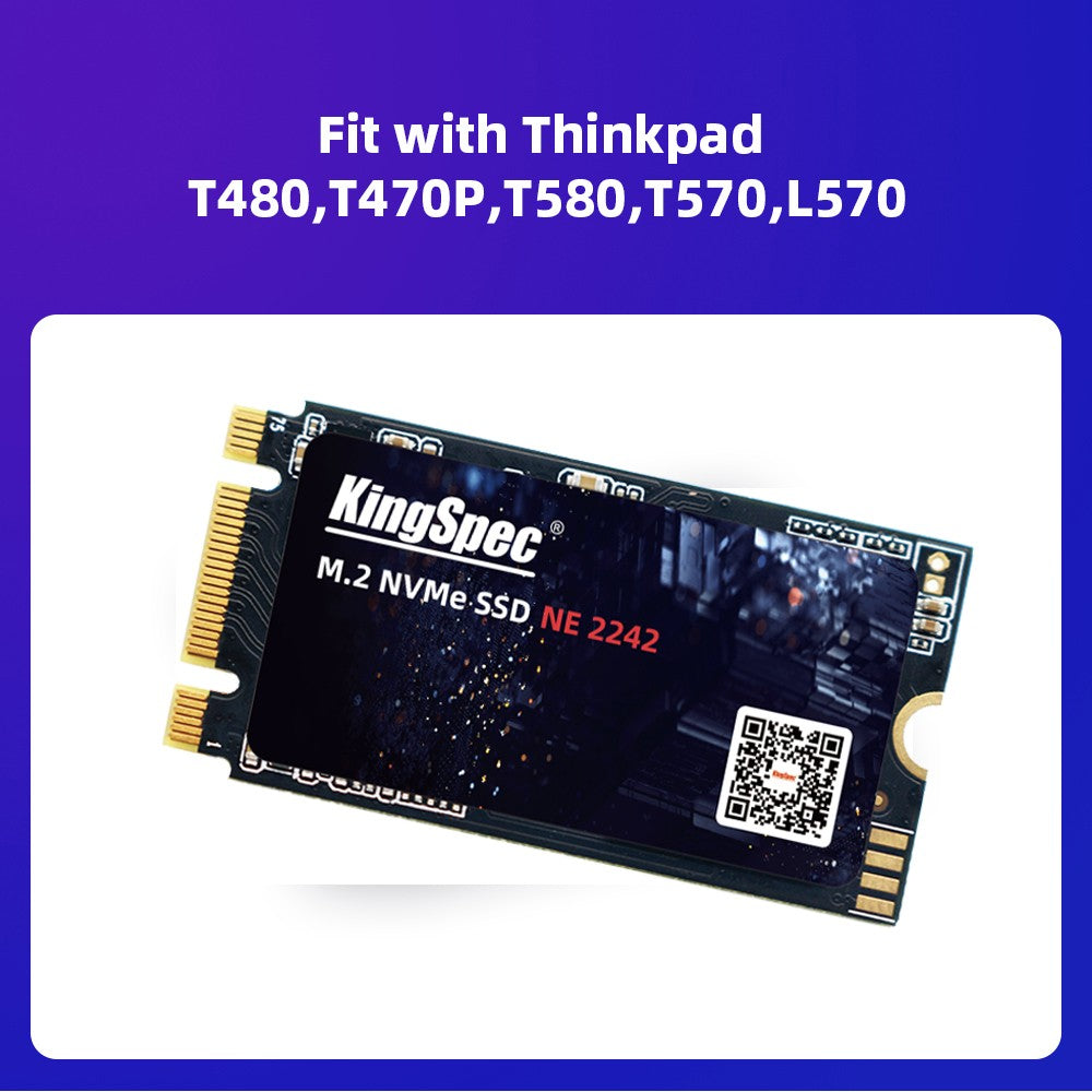 KingSpec M2 SSD 256gb NVME 2242 SSD 512gb M.2 PCIe 500gb M.2 1TB Solid State Drive hdd para Laptop Desktop Thinkpad T480 T470P