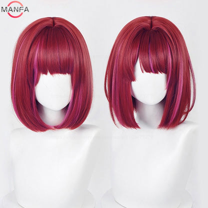 Perucas de Cosplay de Alta Qualidade Arima Kana Hoshino Akuamarin Hoshino Rubii Hoshino Ai, Fibra Resistente ao Calor, Perucas de Anime de Cosplay